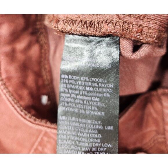 White House Black Market Womens Size 0 Short Skinny Ankle High Rise Red Jeans - Picture 7 of 12